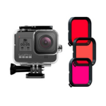 Kit Carcasa de Buceo + 3 Filtros GoPole para Hero 8